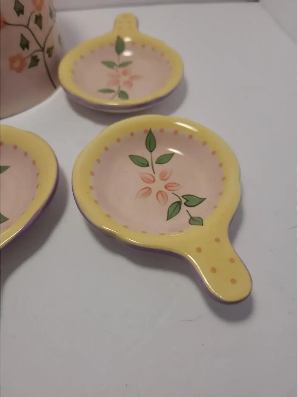 Partylite 7 Piece Tealight & Pillar Candle Holders Whimsical Fairy Garden Set